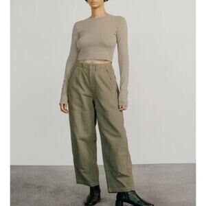 OZMA California Jardin Utility Pants in Algea